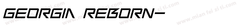 Georgia ReBORN字体转换